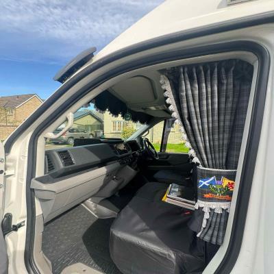 Tartan Van Curtain Sets Whiterig Truck Curtains