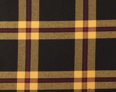Black Yellow Check Tartan Whiterig Truck Curtains