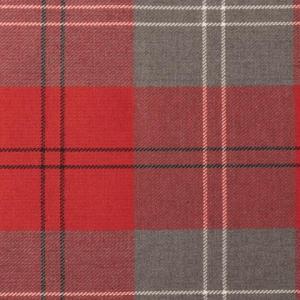 Grey Red Check Tartan Whiterig Truck Curtains
