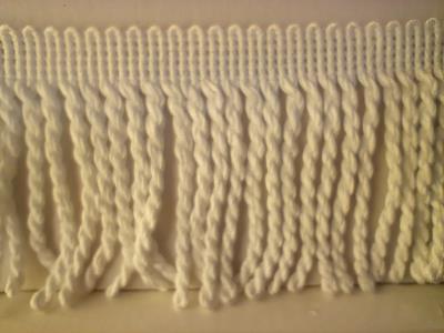 Medium White Bullion Trim Whiterig Truck Curtains