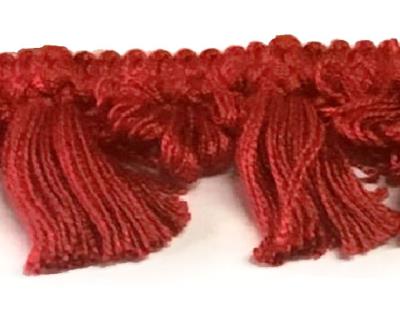 Red Tassel Trim Whiterig Truck Curtains