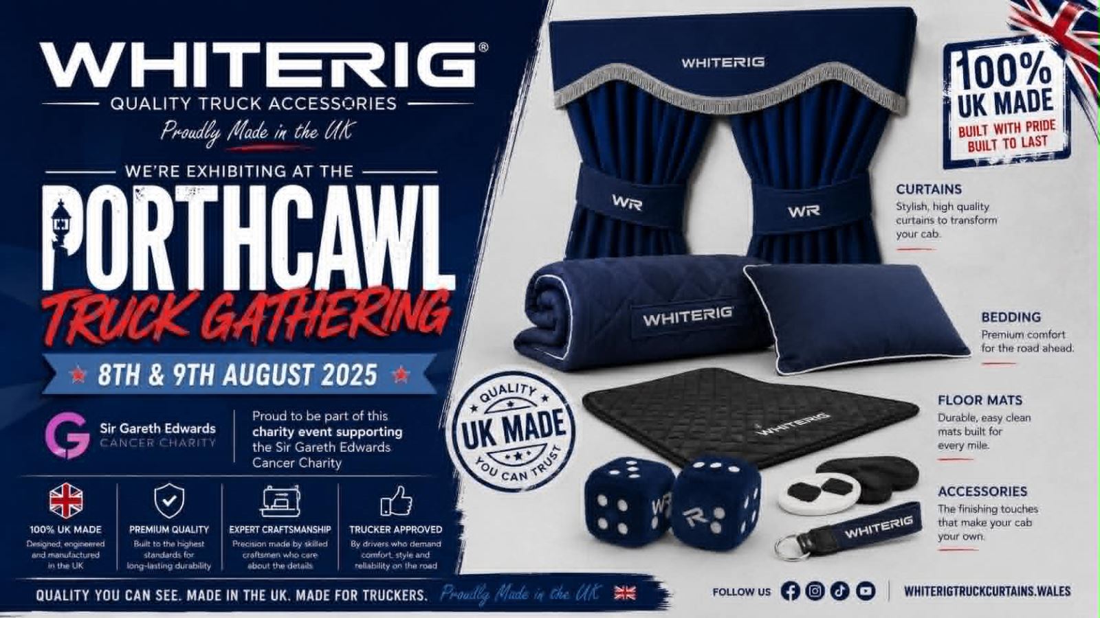 Visit Whiterig Truck Curtains at Porthcawl Show July / August 2026